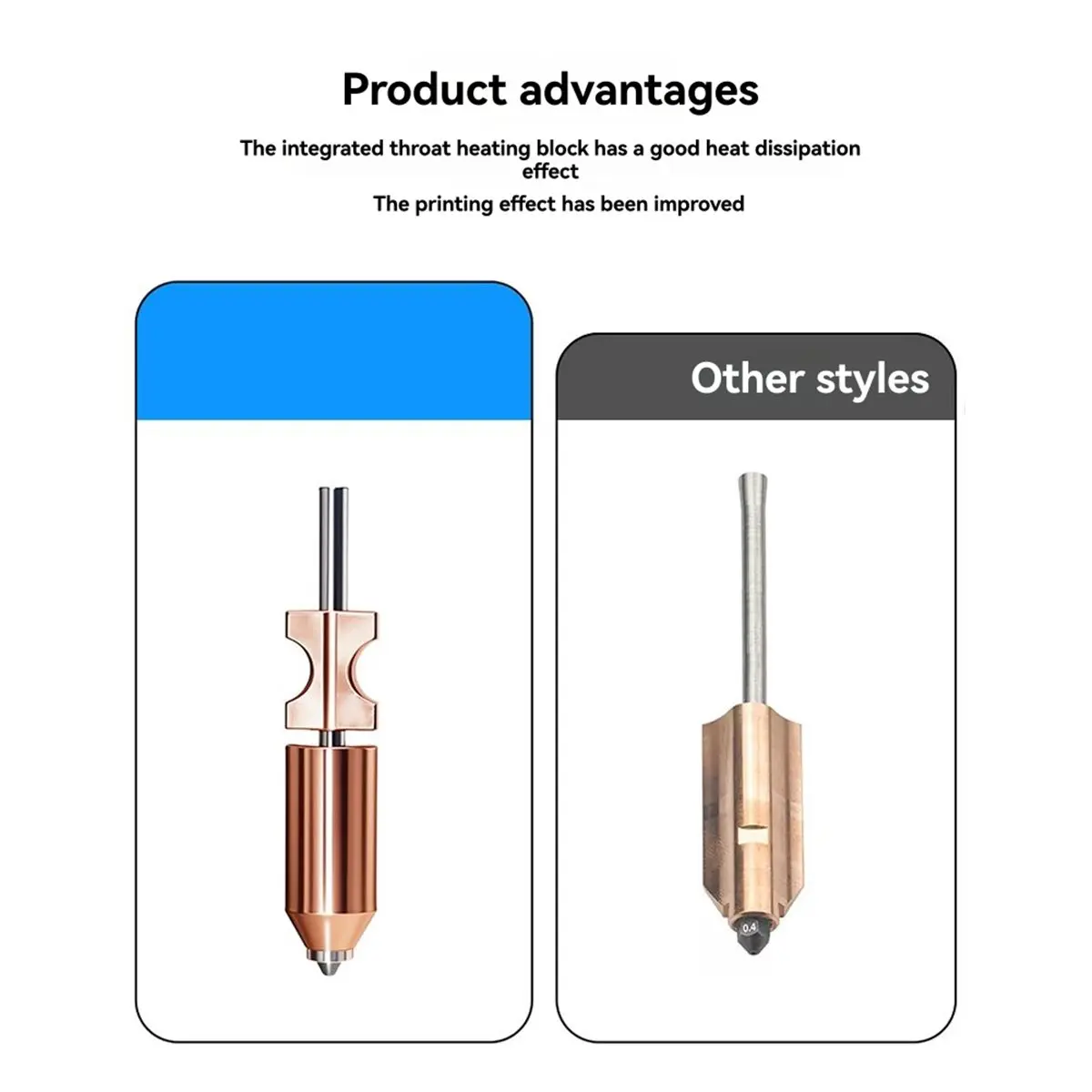 

3 шт. для AD5X быстросъемная насадка Hotend быстросъемная насадка 0,8 мм адаптер аксессуары для 3D-принтеров