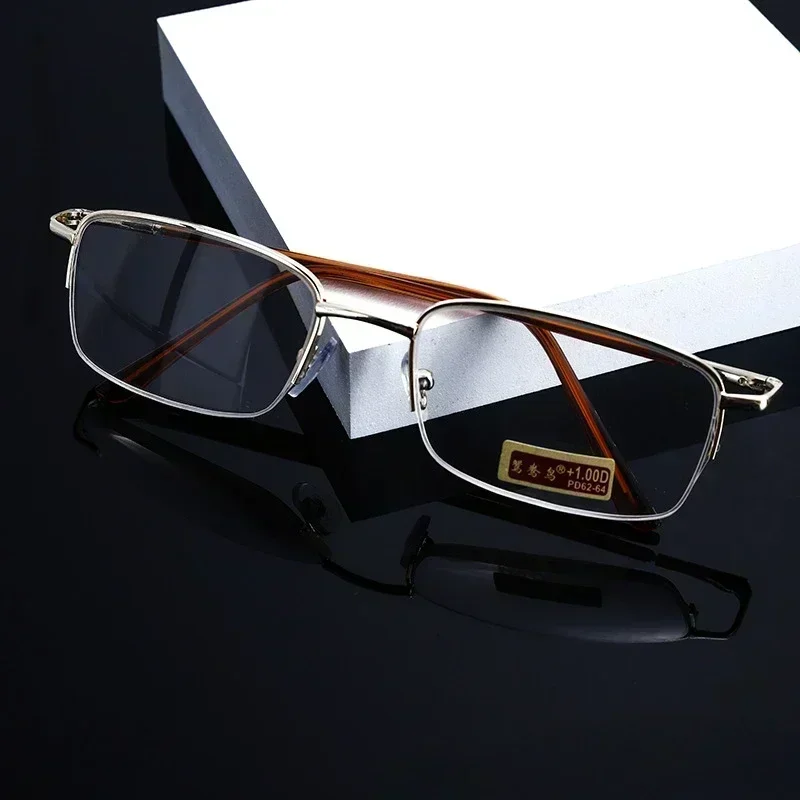 Real Glass Lens Reading Glasses Men Women Square Full Frame Presbyopic Glasses Diopter Eyewear +1.25 1.5 1.75 2.0 2.25 2.5