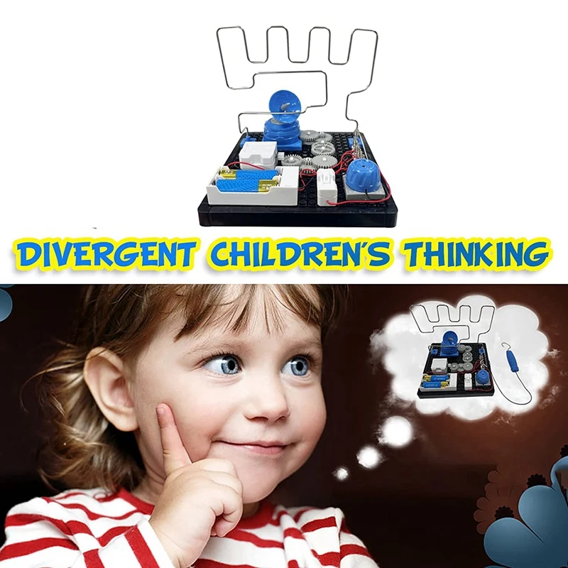 Игрушки STEM, набор для исследований схем и передач, набор для строительства электроники