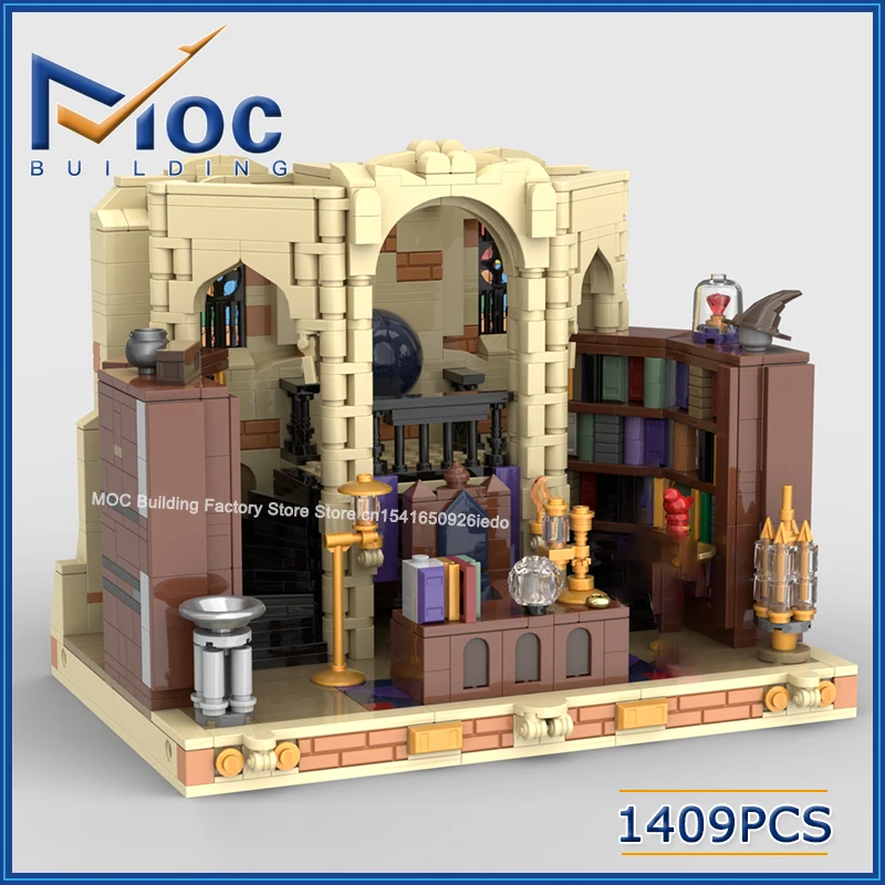 MOC Building Blocks Magic Movie Series Scene The Ring In Office Diorama DIY Assemble Bricks Collection Display Toys Xmas Gifts