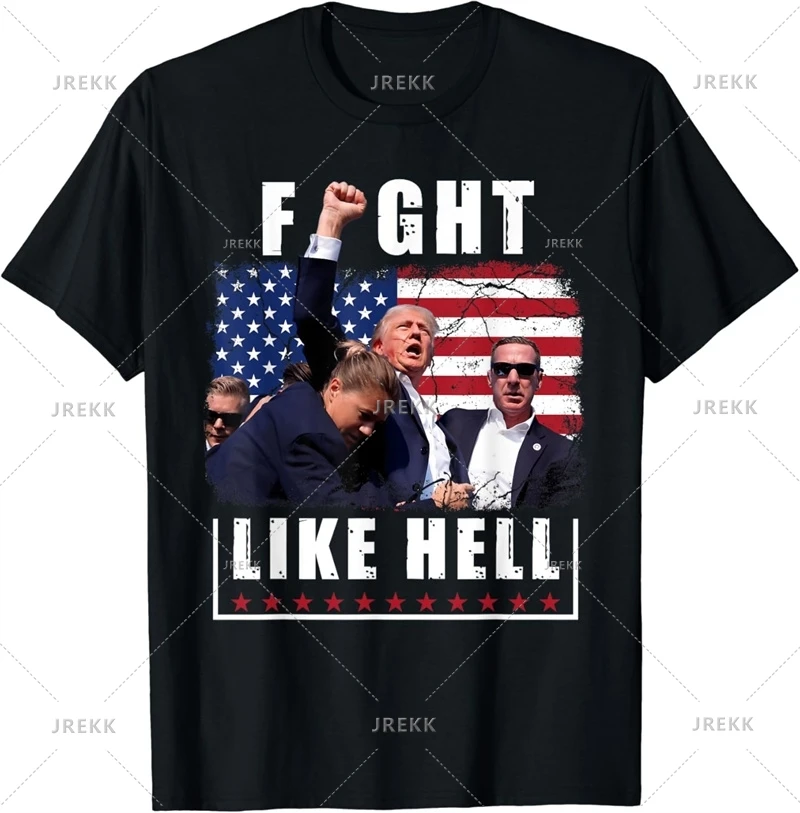 Donald Trump T Shirt For Men 2024 American President Election Campaign T-Shirt Unisex Street Oversized Short Sleeve Tee Shirts