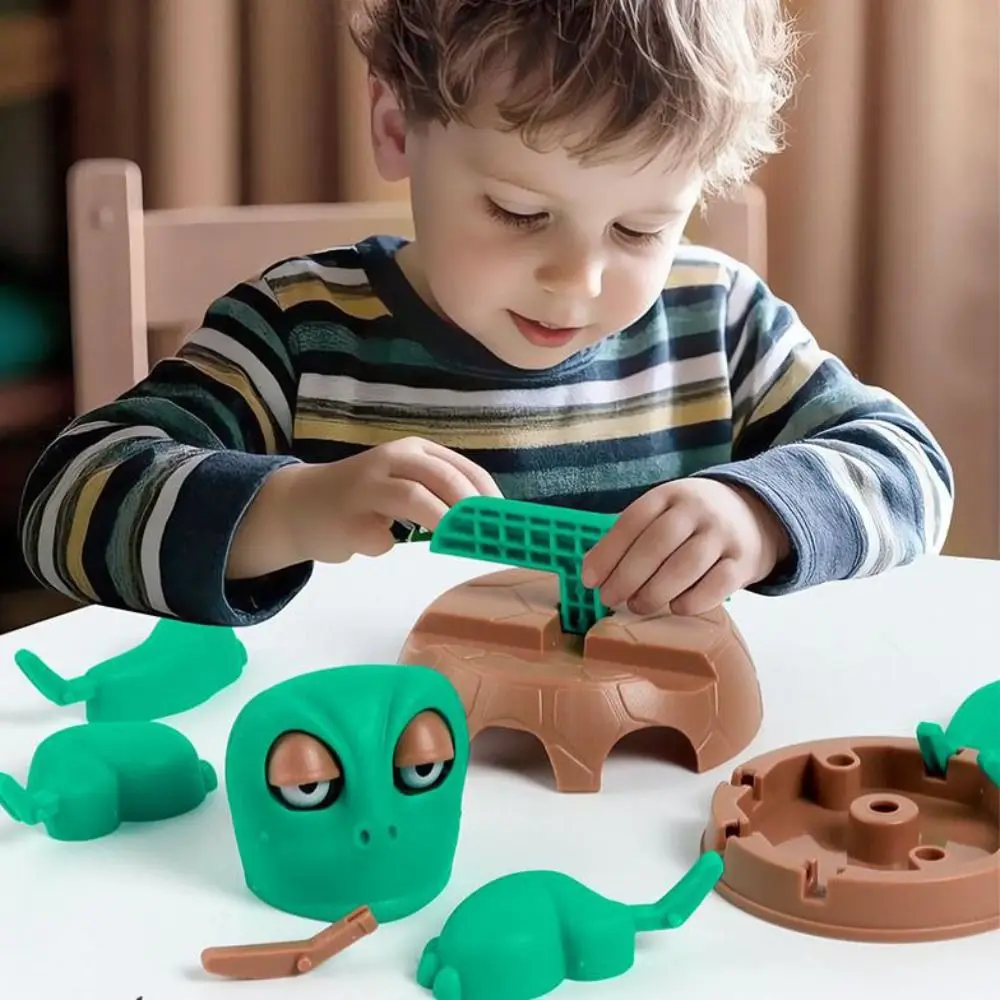 

DIY Assembly Turtle Cell Phone Bracket Press ABS Panicked Turtle Coaster Ornament Anti-scald Turtle Cup Pad Quirky Toys