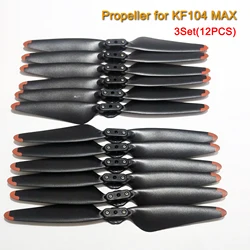 12PCS(3Set) Folding Propeller Props Original for KF104 MAX KF-104 Drone RC Quadcopter Wing Maple Leaf Blade Part Accessory
