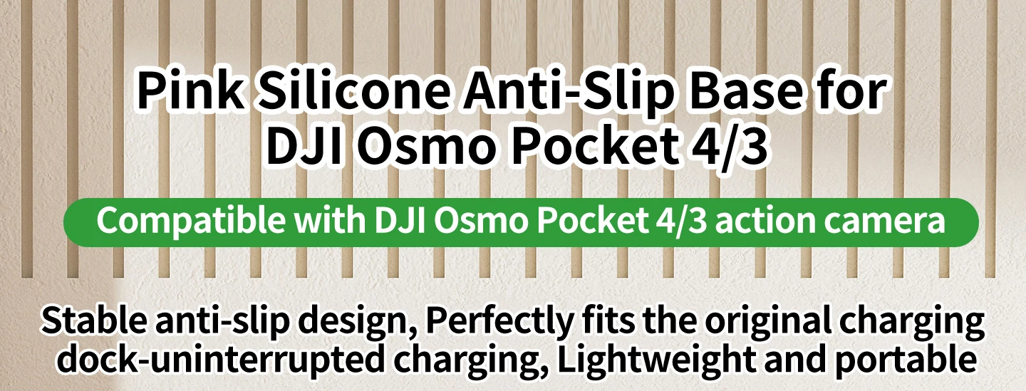 Silikon-Antirutsch-Basis für DJI Pocket 3 4 Desktop-Ständer Unterstützt Unterbrechungsfreies Laden Stabile Platzierung für Vlog Live-Streaming – Detail 12
