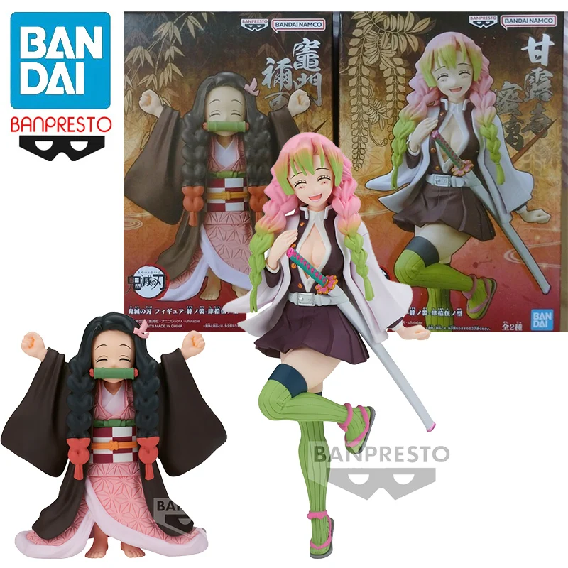 In Stock BANPRESTO Demon Slayer Vol.45 Ver.A & B Kamado Nezuko Kanroji Mitsuri PVC Anime Action Figures Model Collection Toy