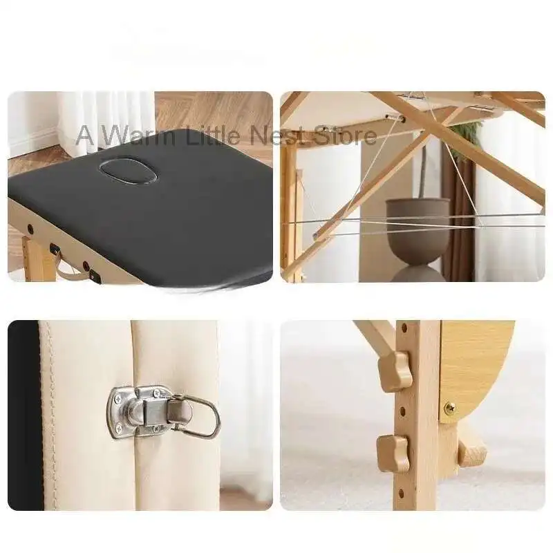 Tempat Tidur Pijat Salon Kecantikan Portabel Tempat Tidur Bulu Mata Wajah Sofa Pijat Lipat Tempat Tidur Tato Tandu Estetika Furnitur Salon Cama