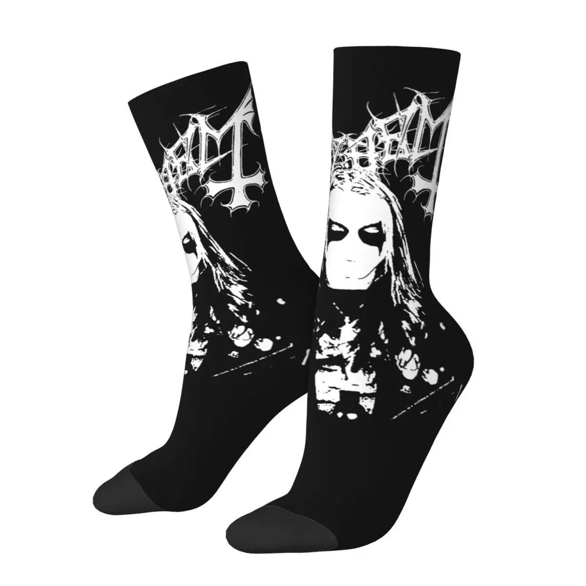 Winter Warm Retro Women Men Mayhem Black Metal Music Socks Sweat Absorbing Sports Socks