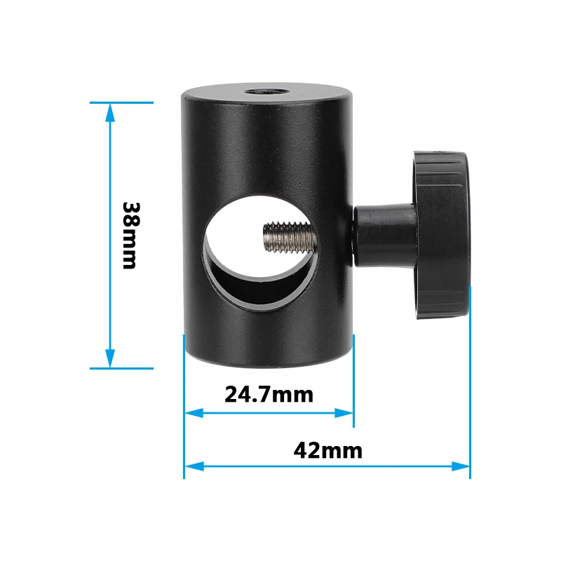 Головное крепление для оссветильник Ной стойки CAMVATE с резьбой 1/4-20 и приемником 5/8 дюйма для крепления шестерни/аксессуара