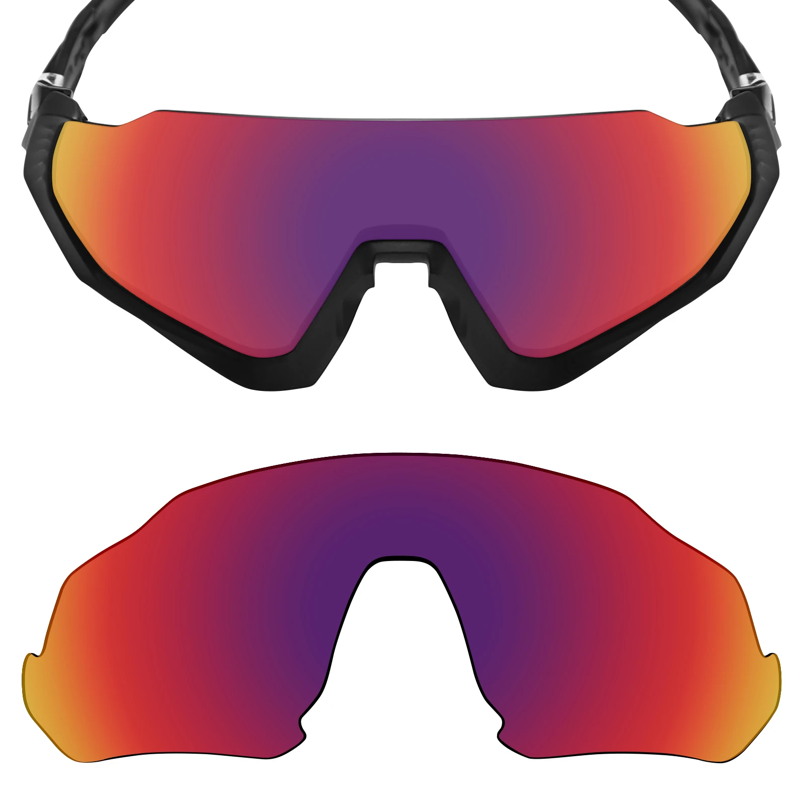 ezoptix123 Polarized Lenses Replacement for Oakley Flight Jacket OO9401 - 37mm Sunglass