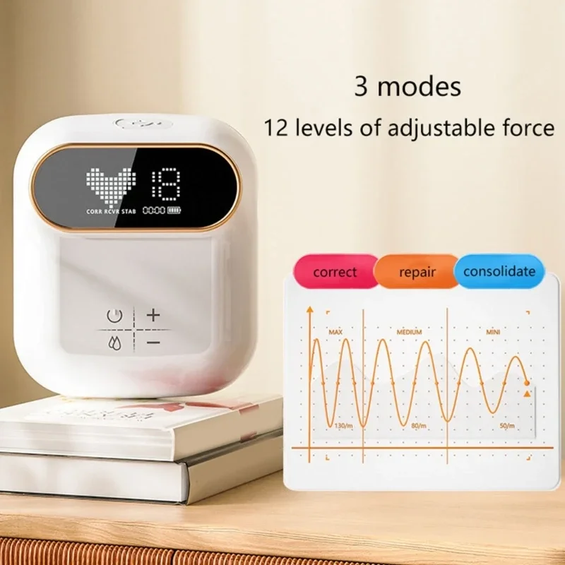 Adjustable Electric Nipple Corrector with 12 Intensity Leveling Breastfeeding Support Pumps Gentle Nipple Stimulation J60B