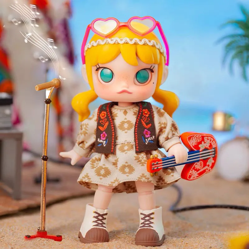 Beach Music Festival Series Molly BJD Action Figure Toys Cute Original Molly Movable Doll Christmas Gift for Kids Girls