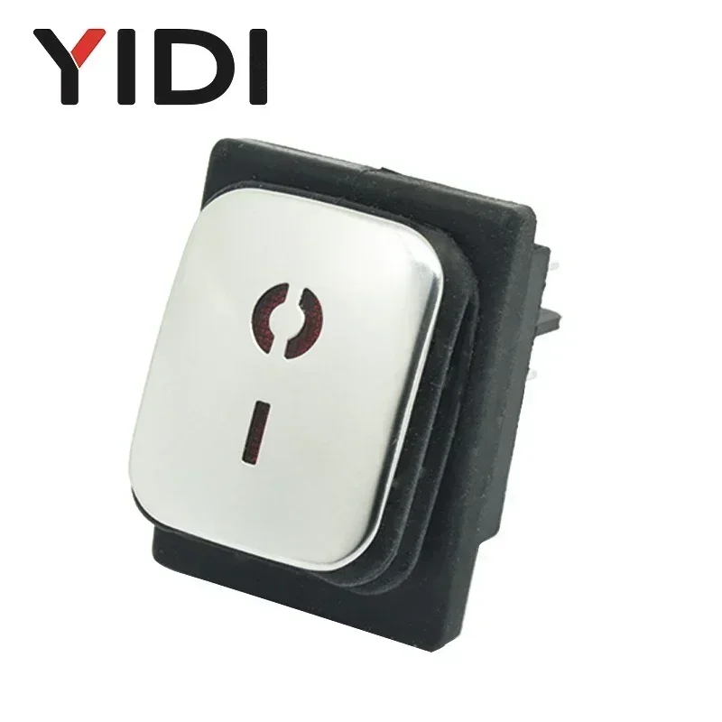 واجب ثقيل مقاوم للماء الروك التبديل ، مضيئة الإغلاق ، على ، قبالة ، الأحمر ، الأخضر ، الأزرق ، الضوء الأصفر ، KCD4-201 ، 12 فولت ، 220 فولت ، 16A ، 250VAC