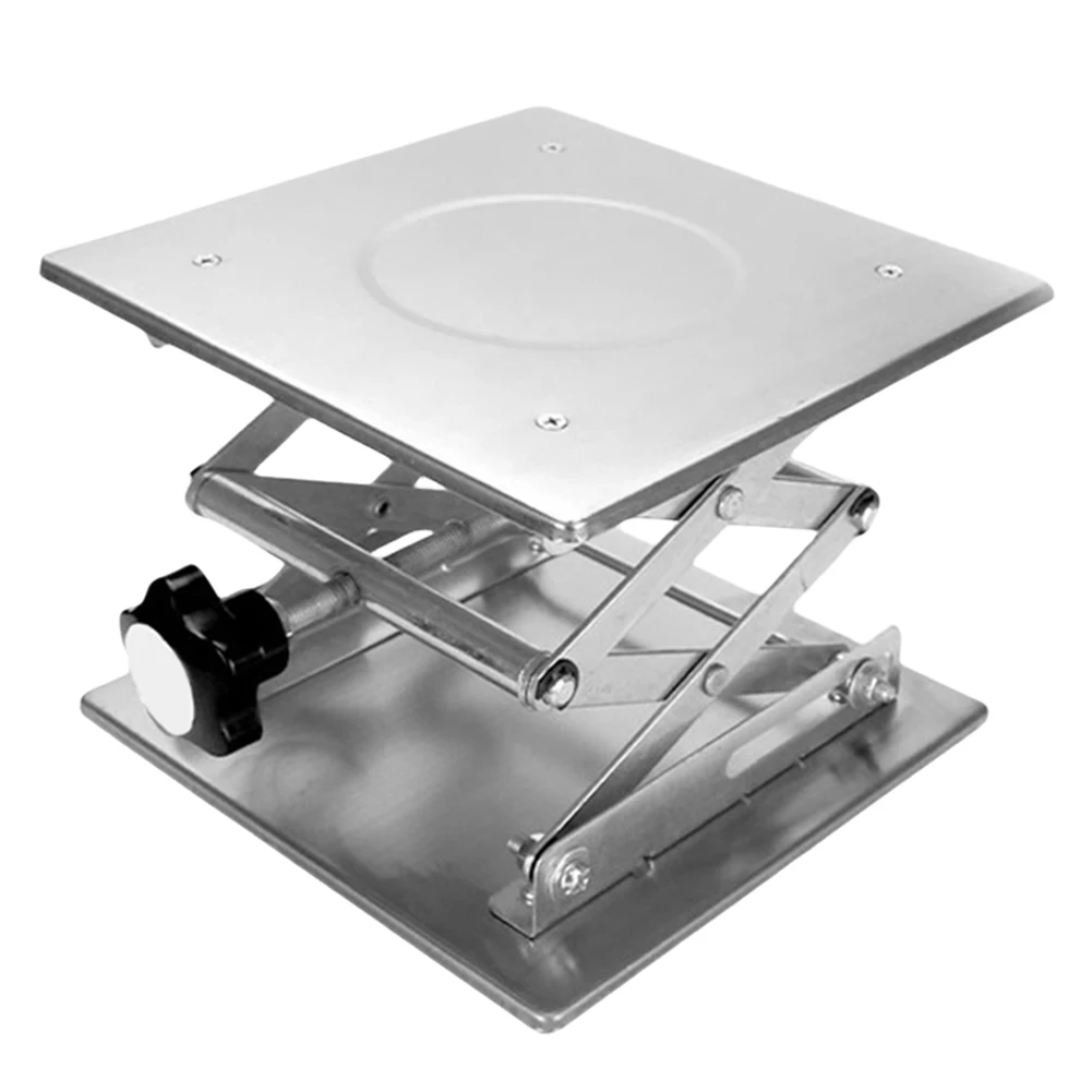 Manual Engraving Laboratory Lift Platform Corrosion Resistant Lab Jack Scissor Stand Platform Mini Scissor Lift Jack for School