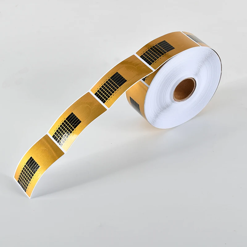 Nail Form Tips Acrylic UV Gel Extension Curl Form Nail Gel Sticker Art Guide Mold Manicure Stencil Acrylic Tools 100 Pcs/Set