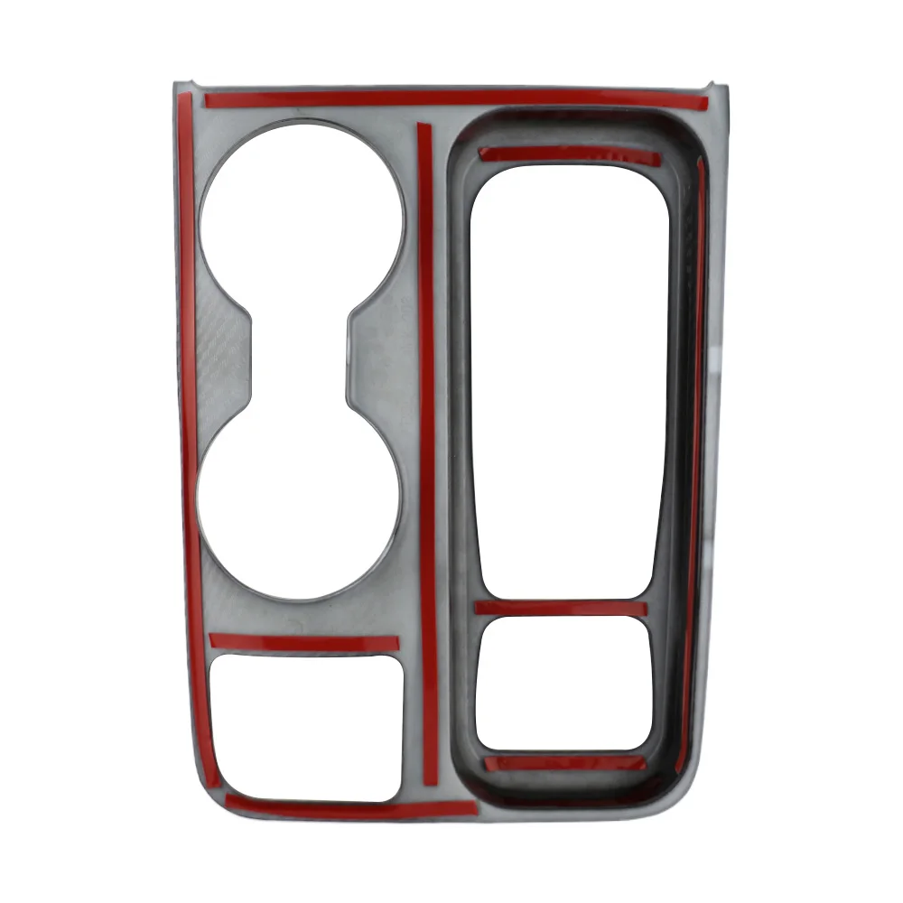 LHD Stickers for Ford Maverick 2022 2023 2024 Gear Shift Panel Cover Trim ABS Carbon Fiber Frame Decoration Accessories