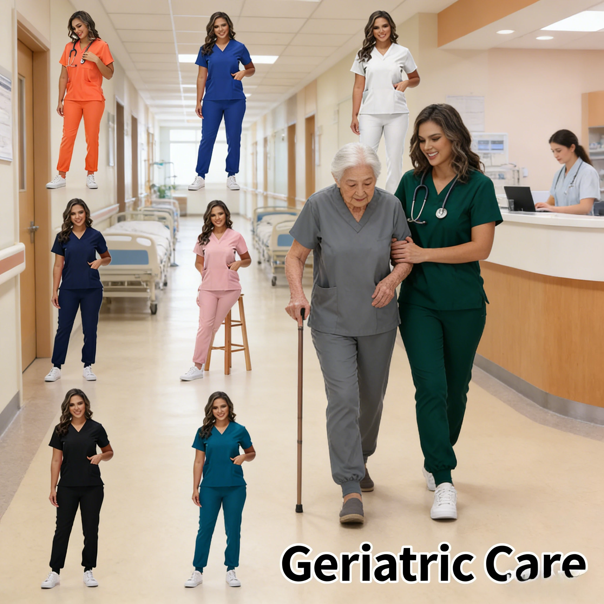 

Унисекс, эластичные быстросохнущие длинные брюки с короткими рукавами, комплект скрабов, больничный хирург, медсестра, рабочая униформа для мытья рук