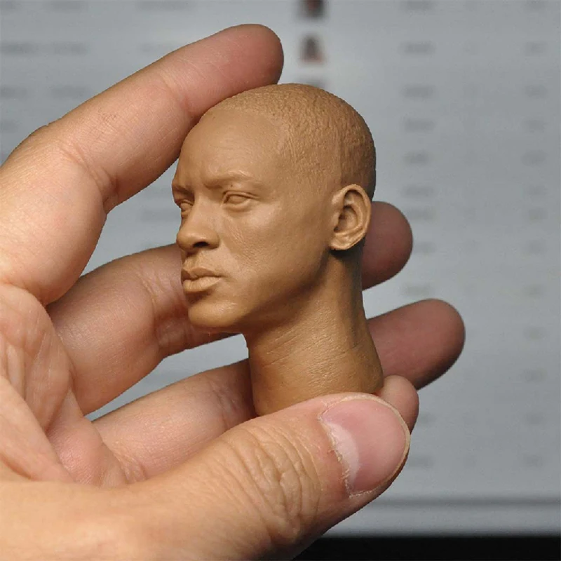 1/6 ウィル・スミスヘッドスカルプト PVC 男性ヘッド彫刻フィット 12