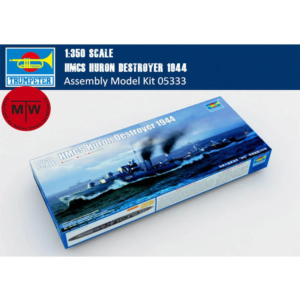 trumpeter-1-350-scale-hmcs-huron-destroyer-1944-military-plastic-assembly-model-05333