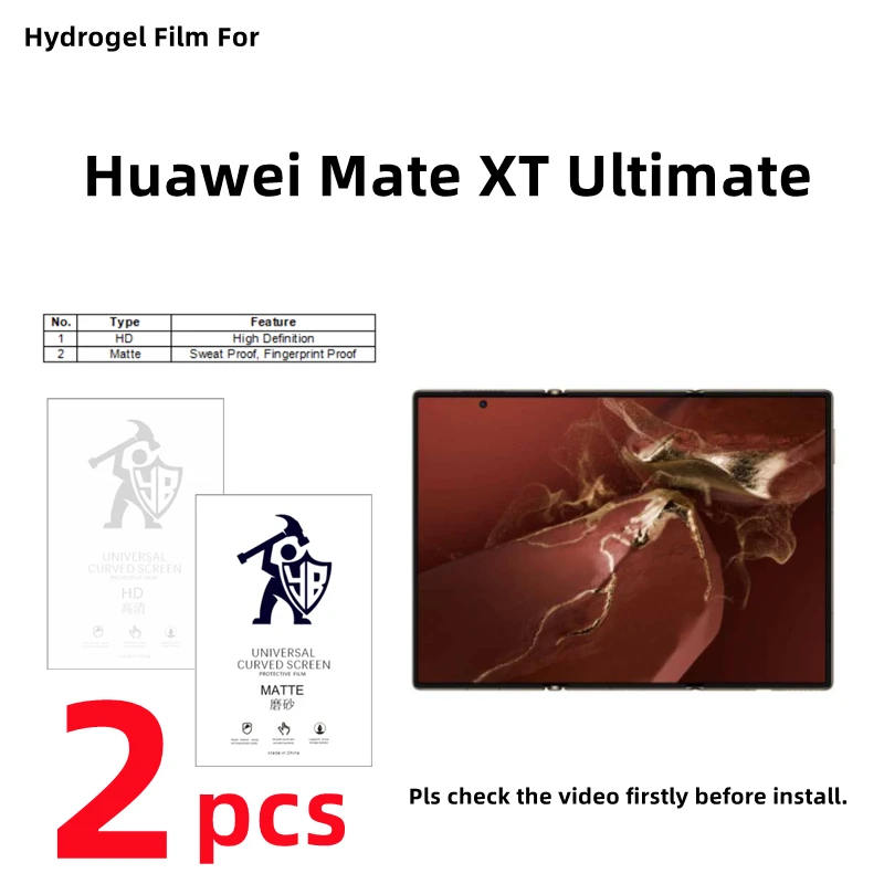 

2pcs HD Hydrogel Film For Huawei Mate XT Ultimate Matte Screen Protector For Mate XT Ultimate Clear/Frosted Full Cover Protect
