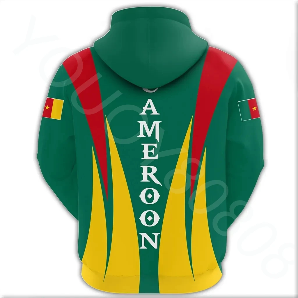 Simple New Men\'s Sweater African Cameroon Hooded Zip Shirt - Apex Style 3D Printed Retro Harajuku Clothing