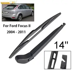 Rear Window Windshield Windscreen Wiper Blade Arm Set For Ford Focus 2 Hatchback 2004 2005 2006 2007 2008 2009 2010 2011