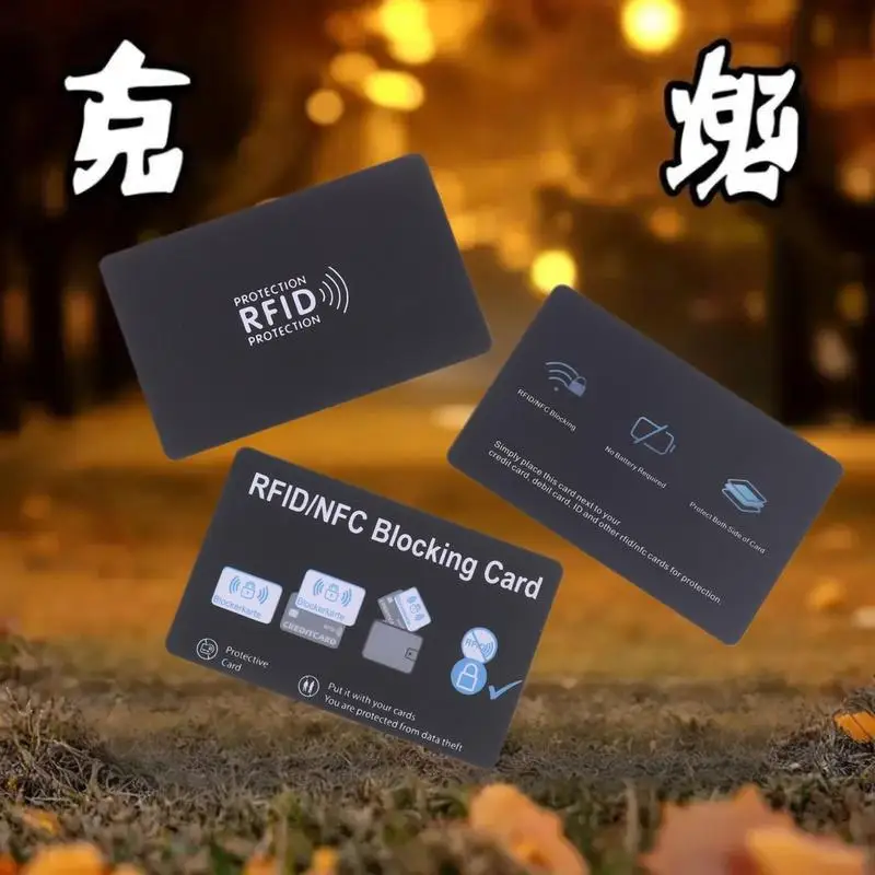 신용카드용 보안 슬리브, RFID 직불/ATM 카드 소지자 차단기, NFC 신호 차단 1/5개