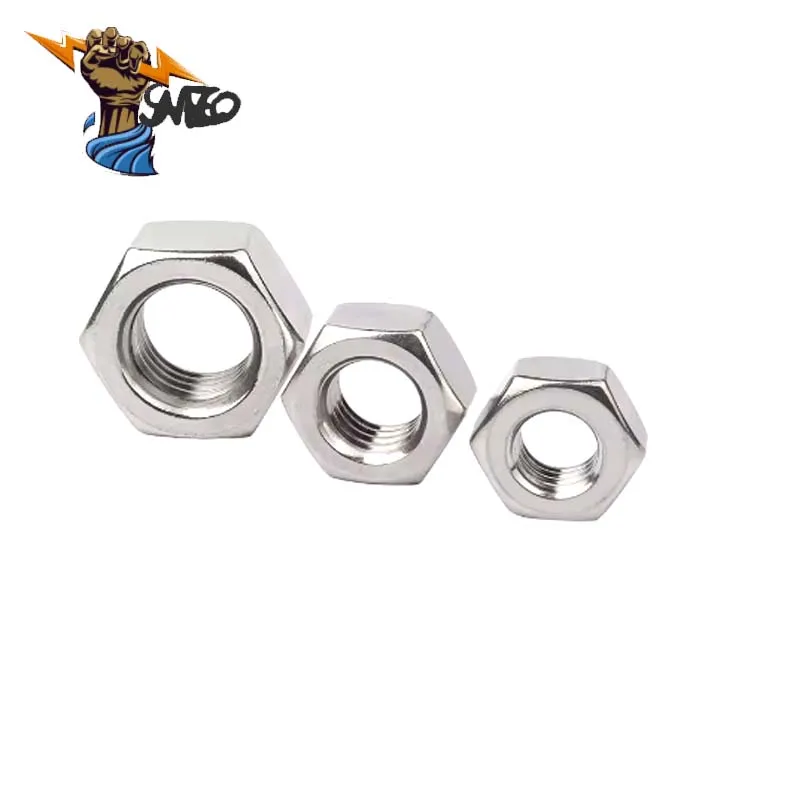 1/50/50pcs A2 304 Stainless Steel Hex Hexagon Nut for M1 M1.2 M1.4 M1.6 M2 M2.5 M3 M4 M5 M6 M8 M10 M12 M16 M20 M24 Screw Bolt