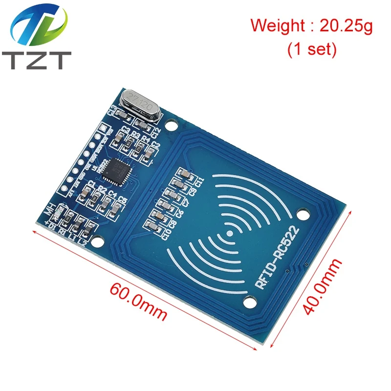 TZT MFRC-522 RC-522 RC522 Antenna RFID IC Wireless Module For Arduino IC KEY SPI Writer Reader IC Card Proximity Module