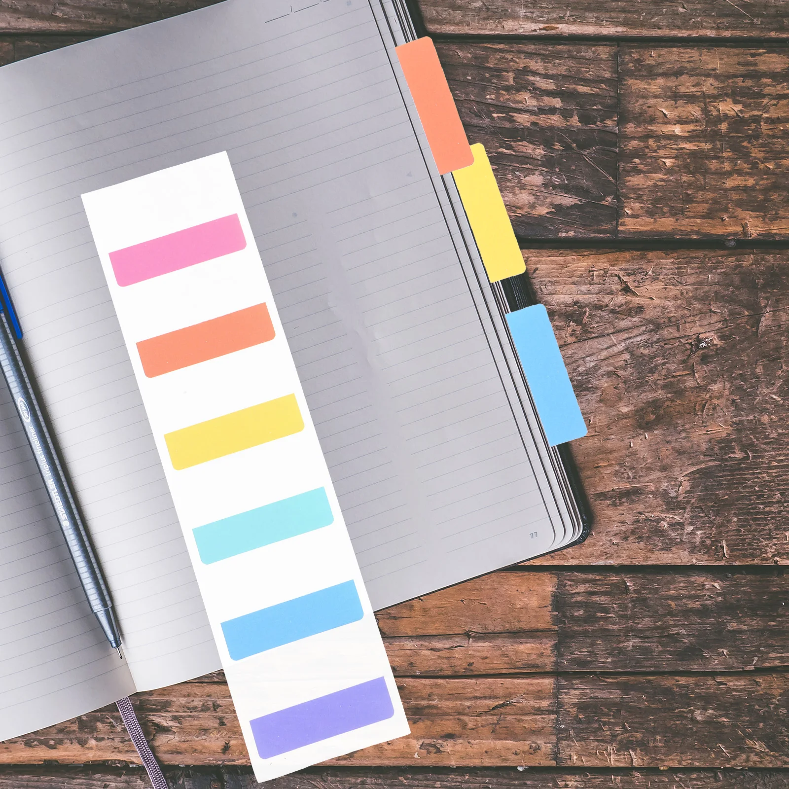 

180 Pcs Stickers Book Tabs Page Notebook Journal Sticky Marking Annotation Transparent Colorful Reading Strips Pastel