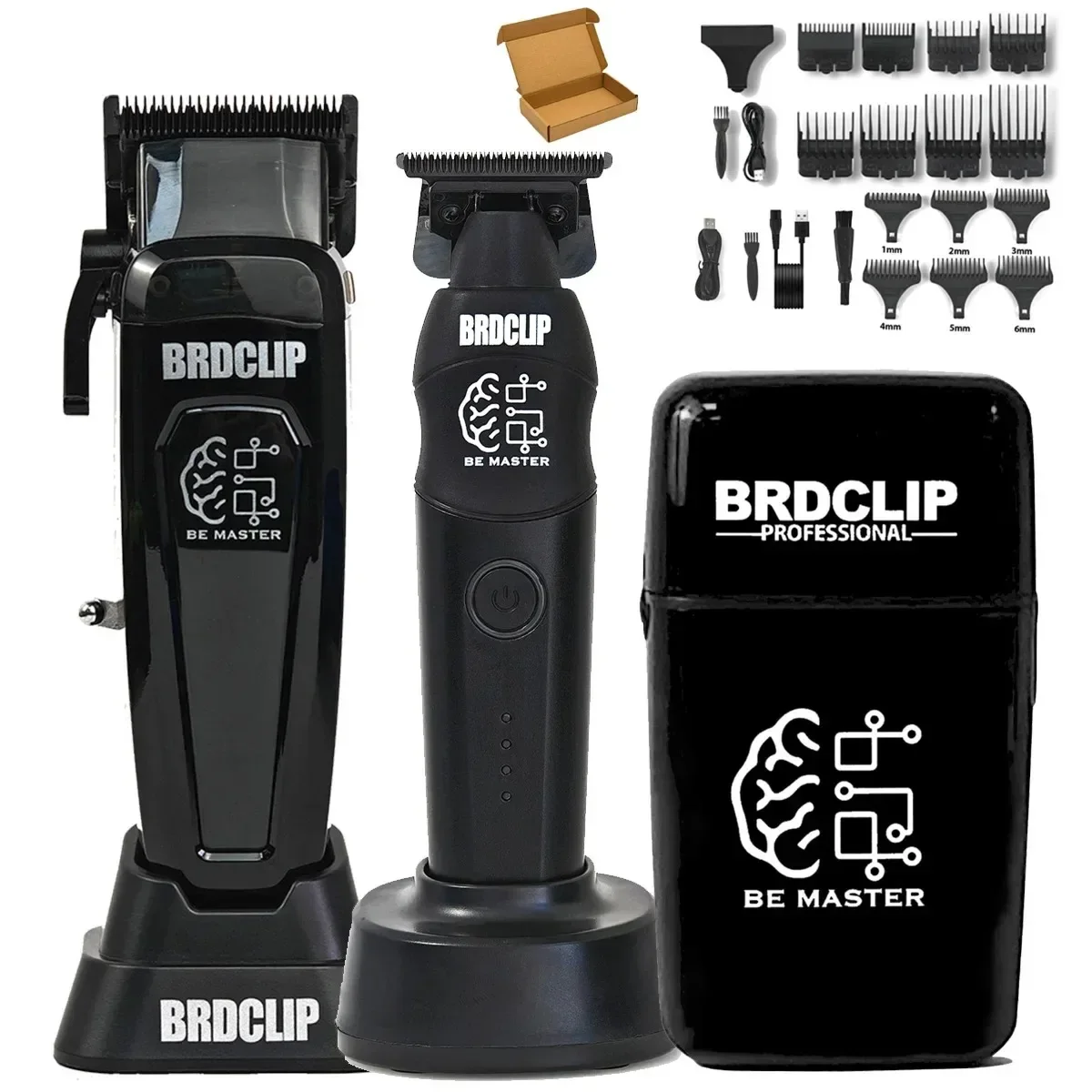 BRD 106 617 609 Professionele elektrische tondeuse Tondeuse DLC-mes met basis 7500 RPM 7000 RPM 7000 RPM Kappersset BRDCLIP