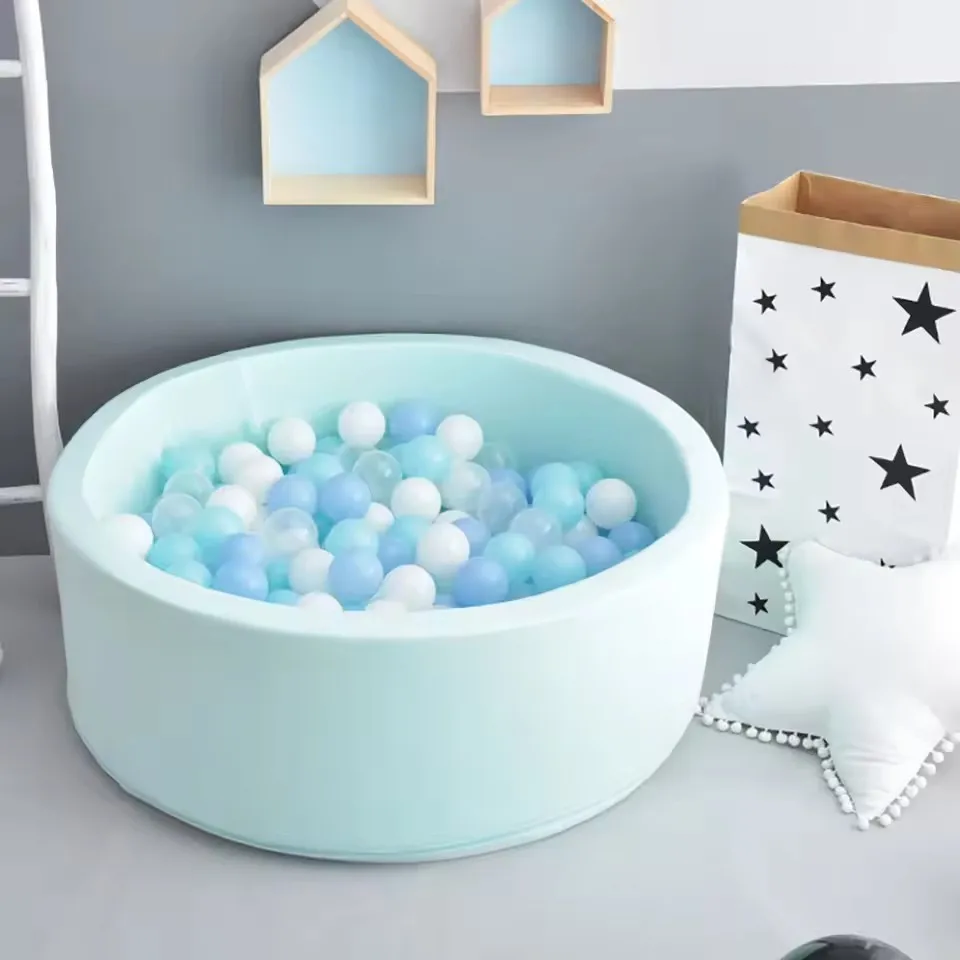 Kinder Schwamm Ball Pit Spielplatz Schaum Baby Trockenbecken mit Indoor Laufstall Ozean Ball Tragbare Weiche Kinder Geburtstag Geschenke für Kinder