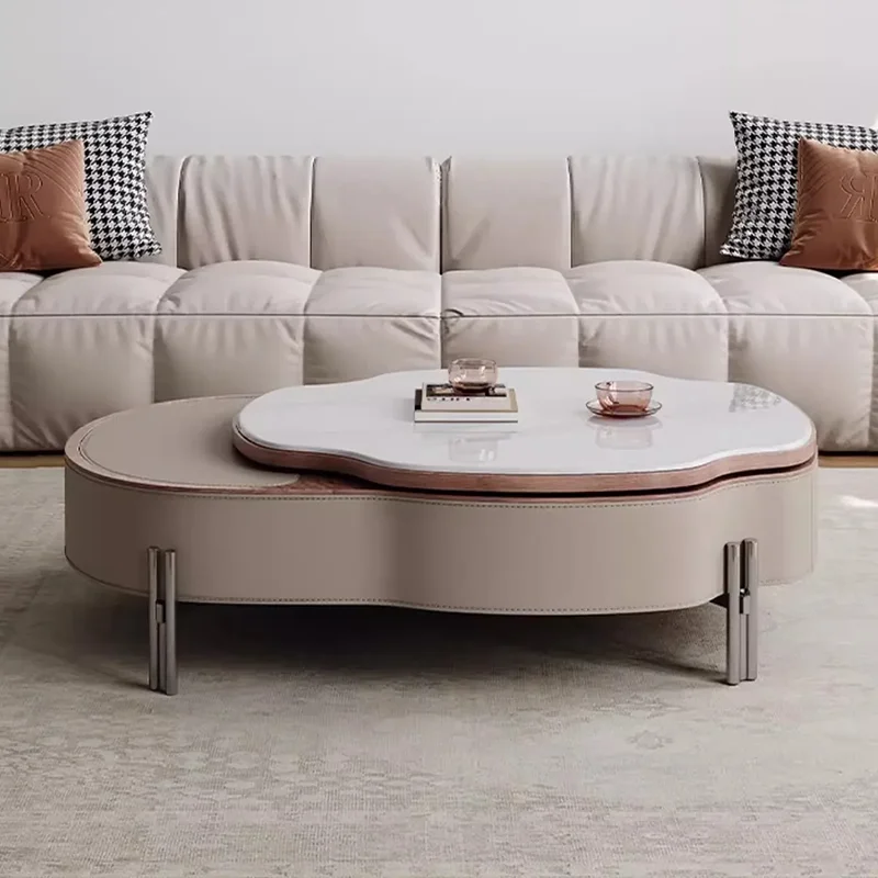 

Unique Industrial Coffee Table Decoration Luxury Modern Designer Living Room Side Table Writing Kaffee Tische Home Furniture