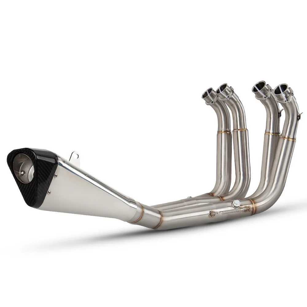 Motorcycle Modification S1000RR Stainless Steel Front Section, High Performance Straight-through Exhaust Pipe Full Section