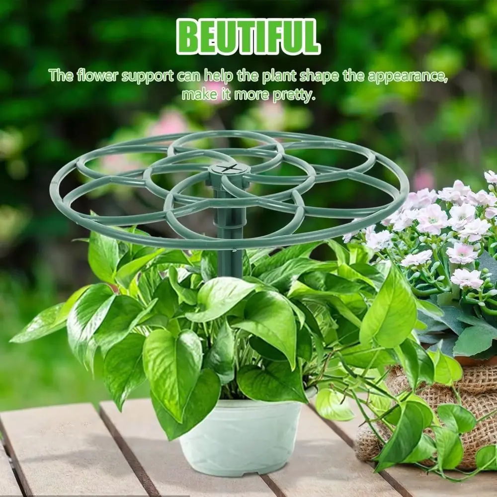 S/M/L Bonsai Climbing Frame Stackable Multi-layer Plant Cage Support Stand Plastic Sunflower Shaped Bracket Gardening Supplies