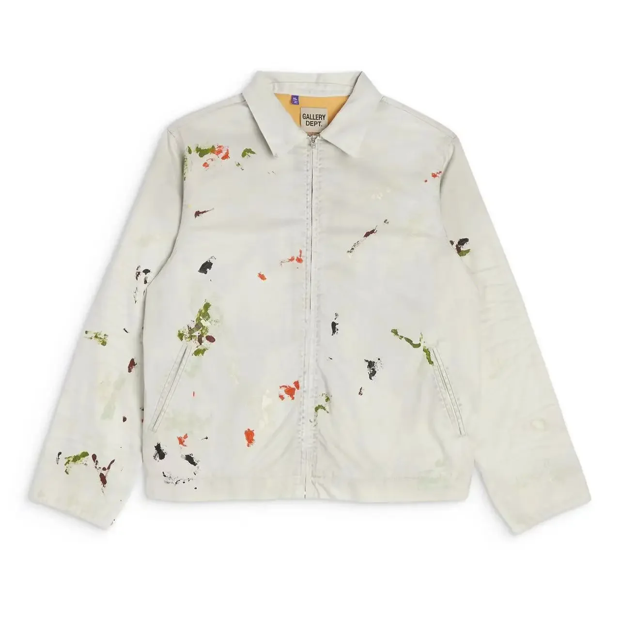 Autumn/Winter New Arrival Gallery Dept Splatter Painting Jacket White Zip-Up Shirt Winter Hoodies Sweatshirts Other Style