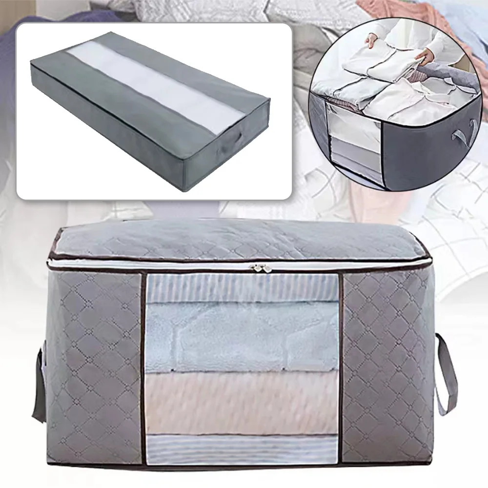 

Storage Bag Clothes Quilt Blanket Sorting Bags Dustproof Organizer Large Capacity Moving Bag Wardrobe Moisture Proof Organizers