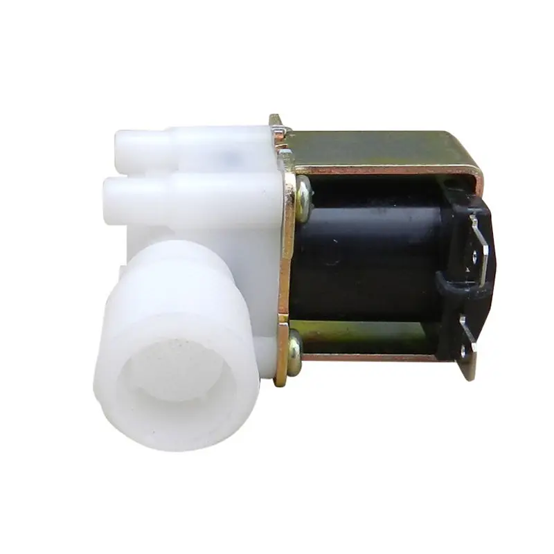 Électrovanne électrique en plastique, 12V, 1/2 pouce, N/C, magnétique, eau et air, normalement fermée