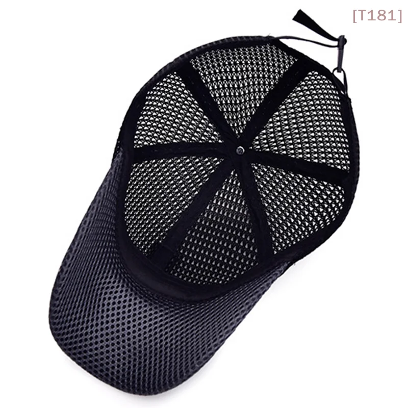 

[E] Summer Mesh Baseball Cap For Men Adjustable Breathable Caps Quick Dry Running Hat Baseball Cap For Men Women Outdoor Sports