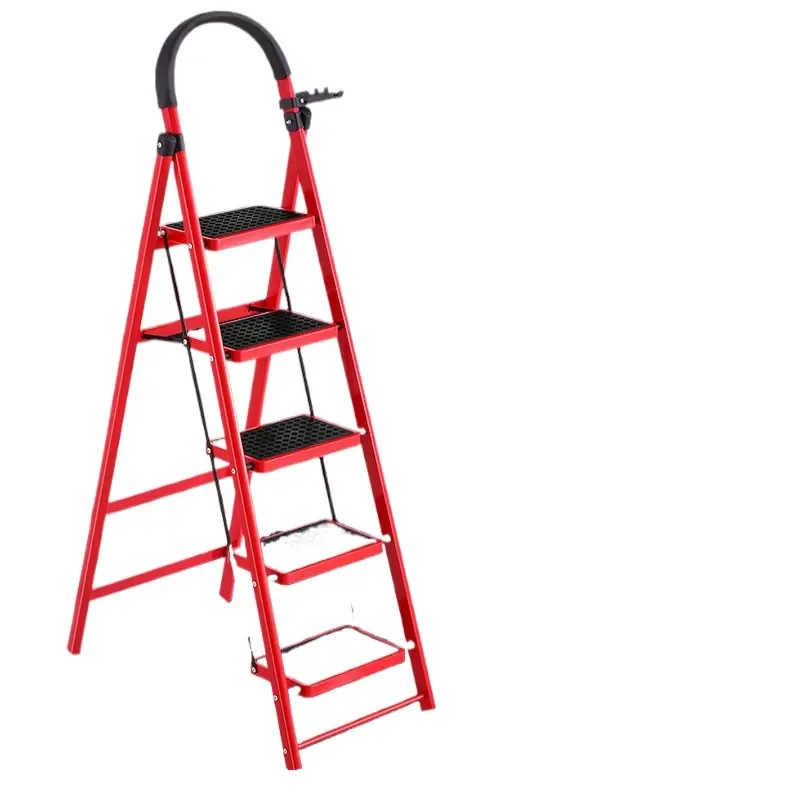 Folding A-Frame Ladder for Home Use Indoor Thickened Lightweight Multi-Functional Height Adjustable Step Stool Extension