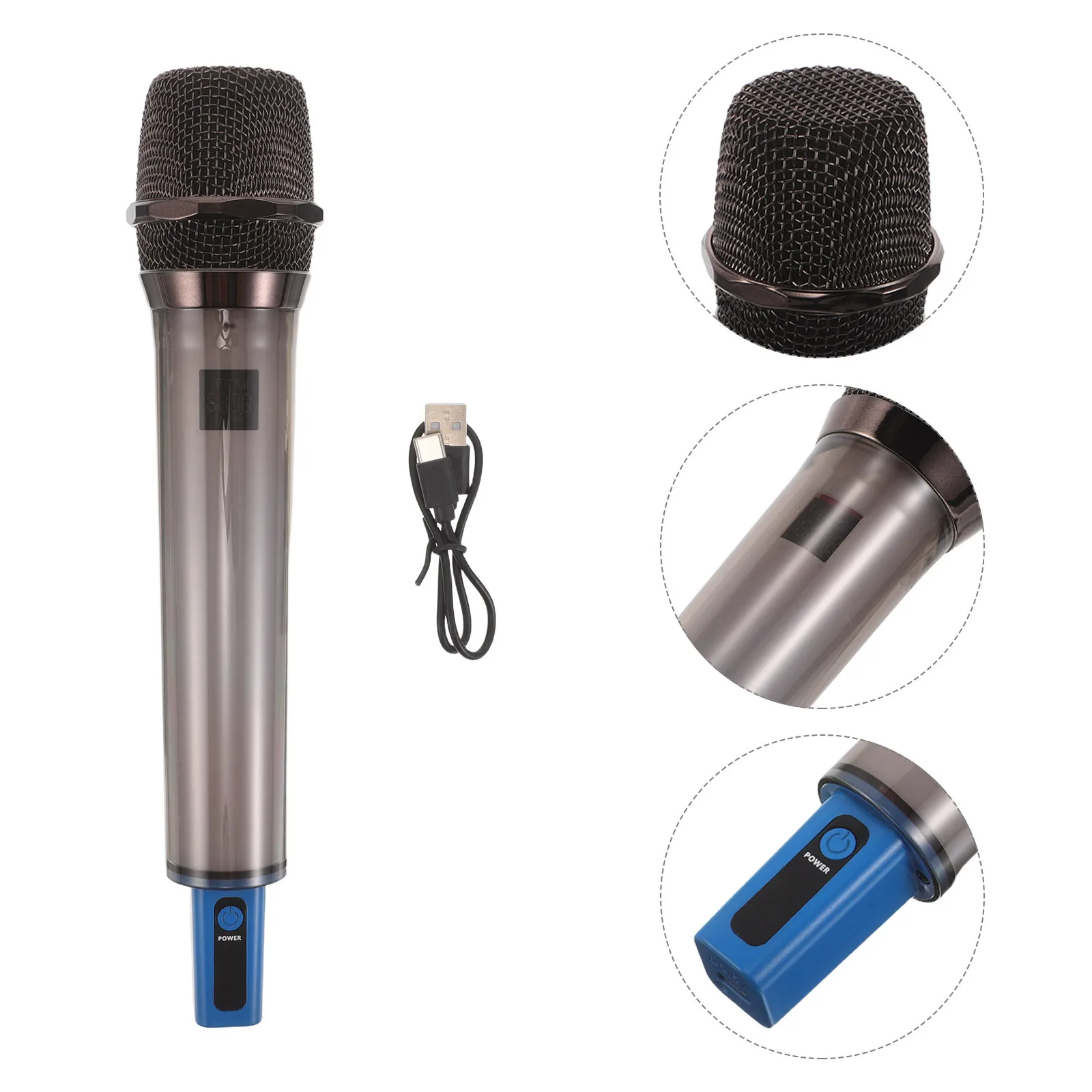 

Wireless Handheld Microphone Karaoke Portable Dynamic Mic Gradient Rgb Light Ktv Singing Microphone Mobile Phone Stage Broadcast