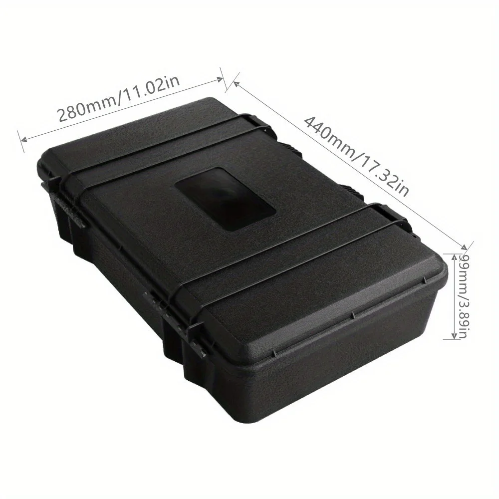 1pc Toolbox Rectangular Outdoor Monitoring Equipment Dampproof Protective Plastic Case Photographic Equipment Storage Box