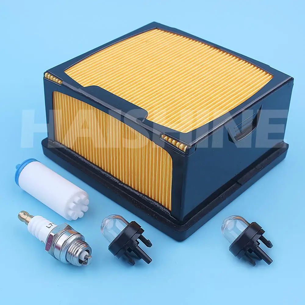 Air Fuel Filter Primer Bulb Spark Plug Candle Kit For Husqvarna K760 Partner Cut Off Concrete Saw 525470601 525 47 06-01