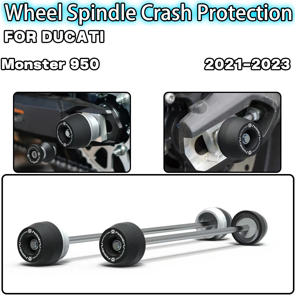 For DUCATI Monster 950 2021 2022 2023 Motorcycle accessories Front Rear Wheel Spindle Crash landing Protector