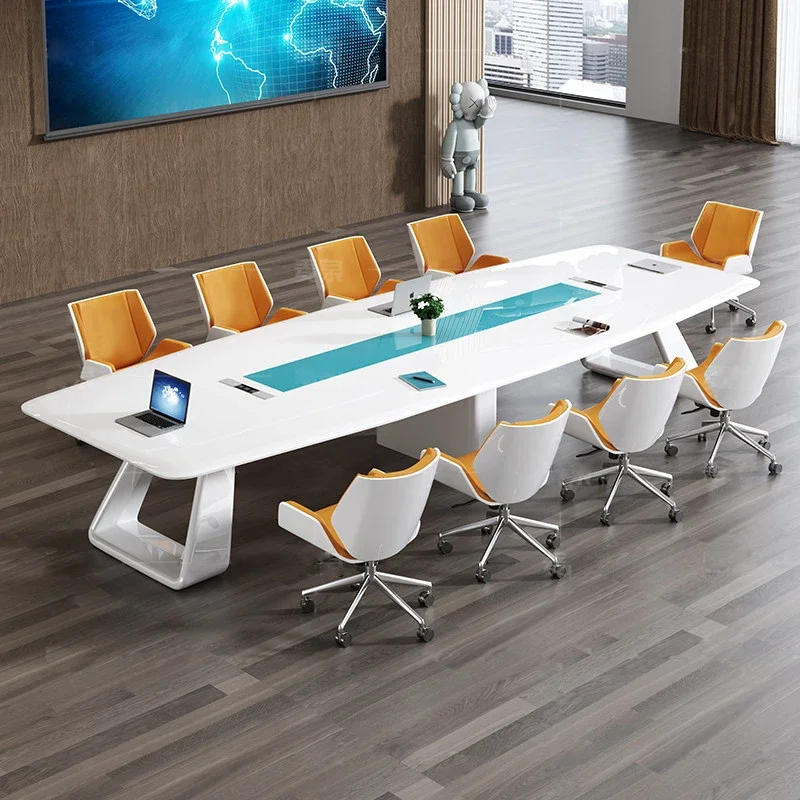 Modern 100% L-shaped good looking good quality office desk Custom Conference Room Table Conference table desk for office