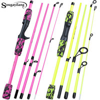 Sougayilang Fishing Rods Ultralight 5 Sections 1.66m Spinning Rod and Casting Rod Max Drag 5Kg for Pike Fishing Pesca