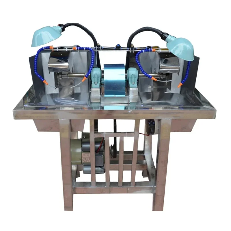 

Многофункциональный станок для механической обработки из нержавеющей стали с двойной режущей и шлифовальной головкой для драгоценных камней и агата, с V-образным двигателем