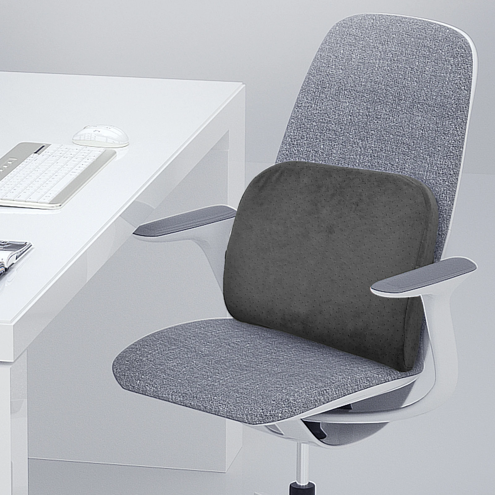 

1PC Memory Foam Lumbar Pillow Waist Pad Ergonomic Support Seat Car Office Backrest Reading Seat Cushion Car Cushion