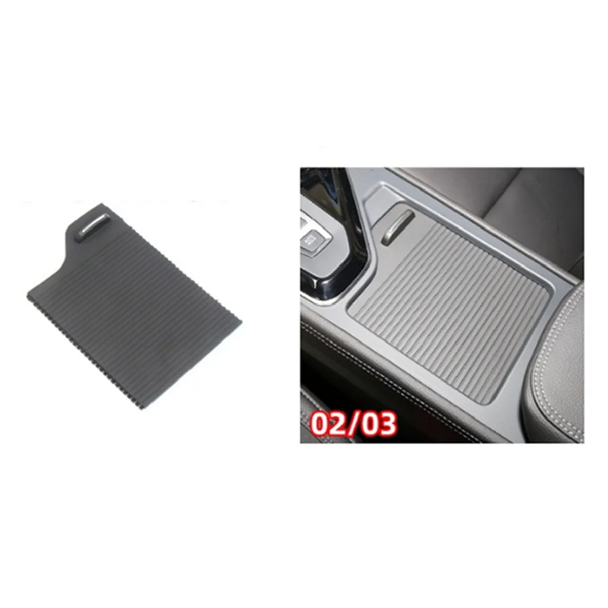 Car Center Console Water Cup Holder Curtain for & Co 02 03 2018-2022 Cup Holder Slide Roller Blind