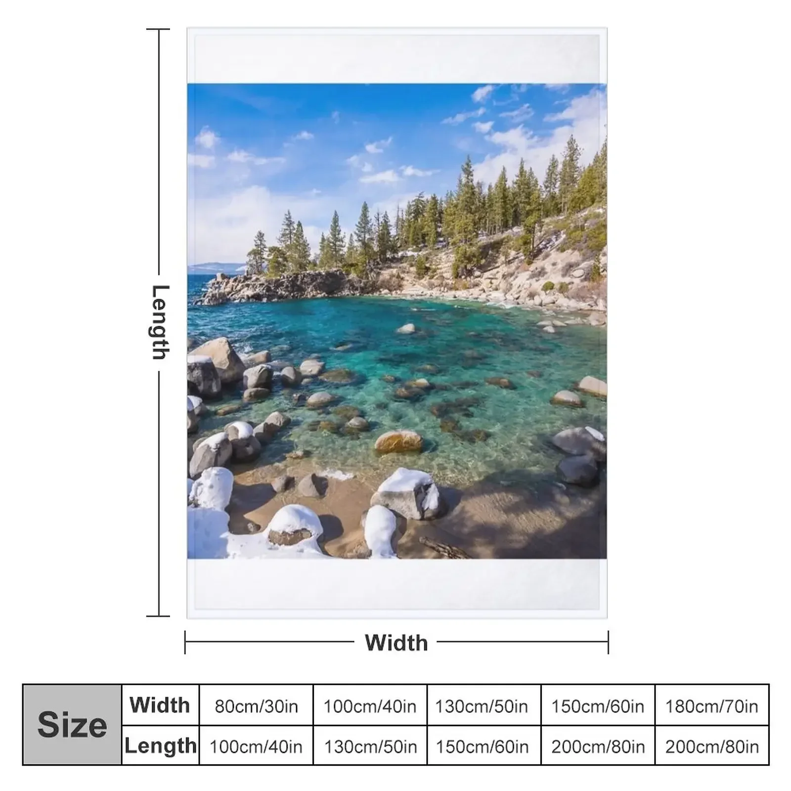 Lake Tahoe California Throw Blanket Luxury Throw Weighted Blankets