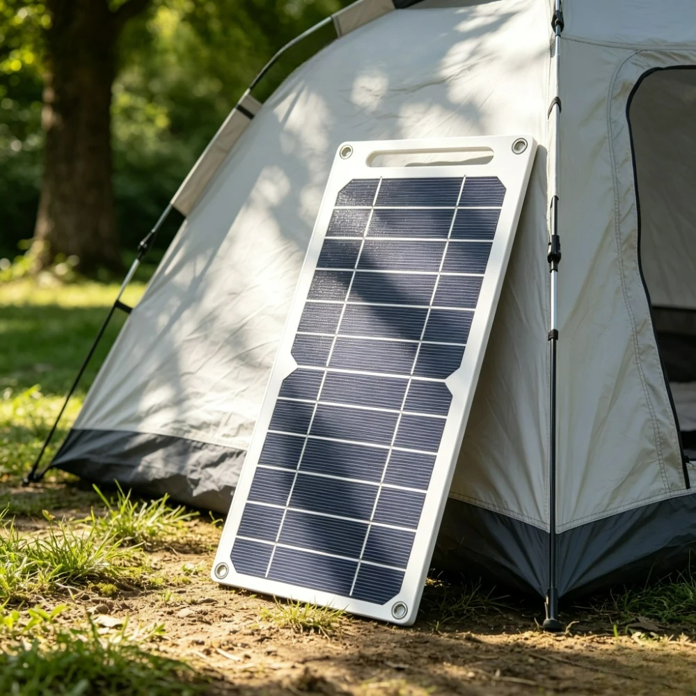 Panneau solaire à fixer sur sac à dos, charge rapide 5V, étanche IP65, sortie stable pour smartphone, batterie externe, voyage, camping, escalade, cadeau